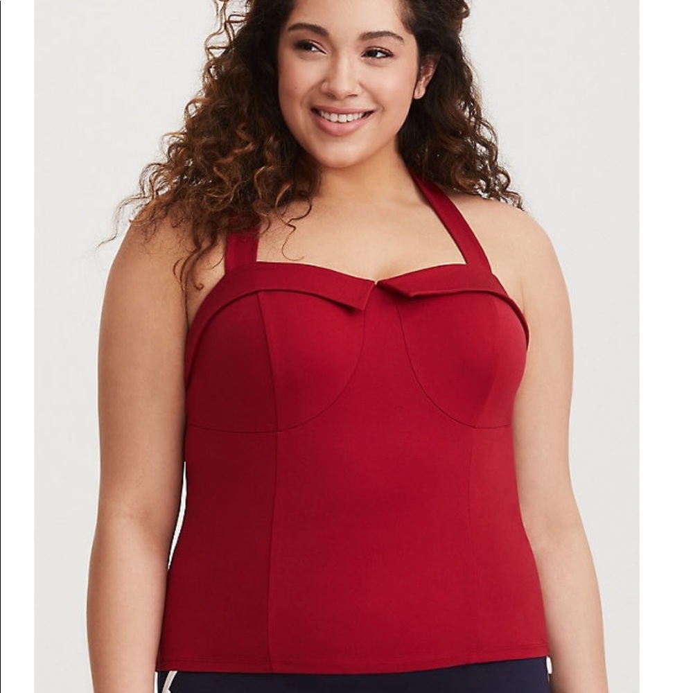Torrid Retro Red Sweetheart Sailor Tank NWT - Picture 3 of 4